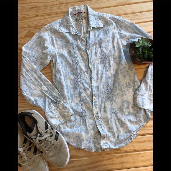 guess mens floral shirt
